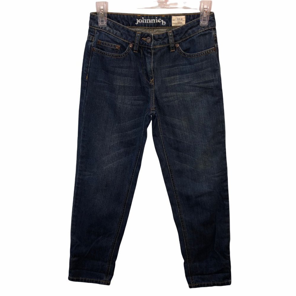 Johnnie B Boden Kids Girls Size 24R Dark Wash Blue Straight Leg Denim Jeans